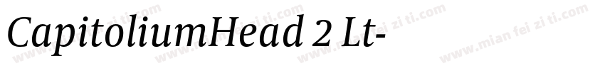 CapitoliumHead 2 Lt字体转换